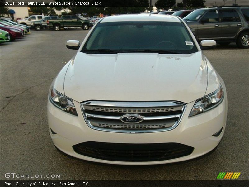 White Suede / Charcoal Black 2011 Ford Taurus SEL
