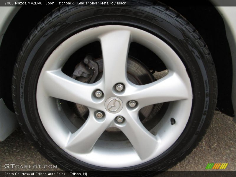 Glacier Silver Metallic / Black 2005 Mazda MAZDA6 i Sport Hatchback