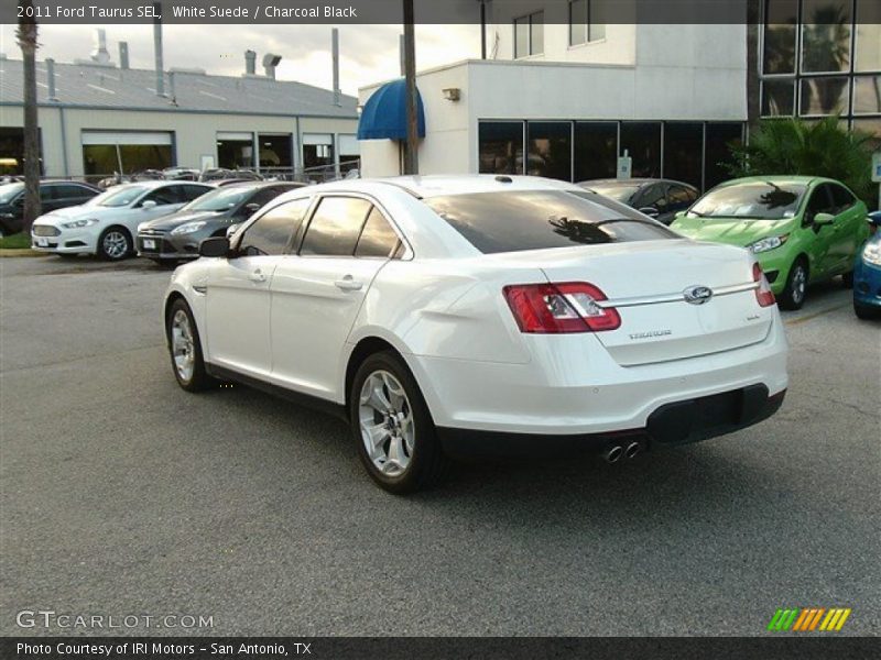 White Suede / Charcoal Black 2011 Ford Taurus SEL