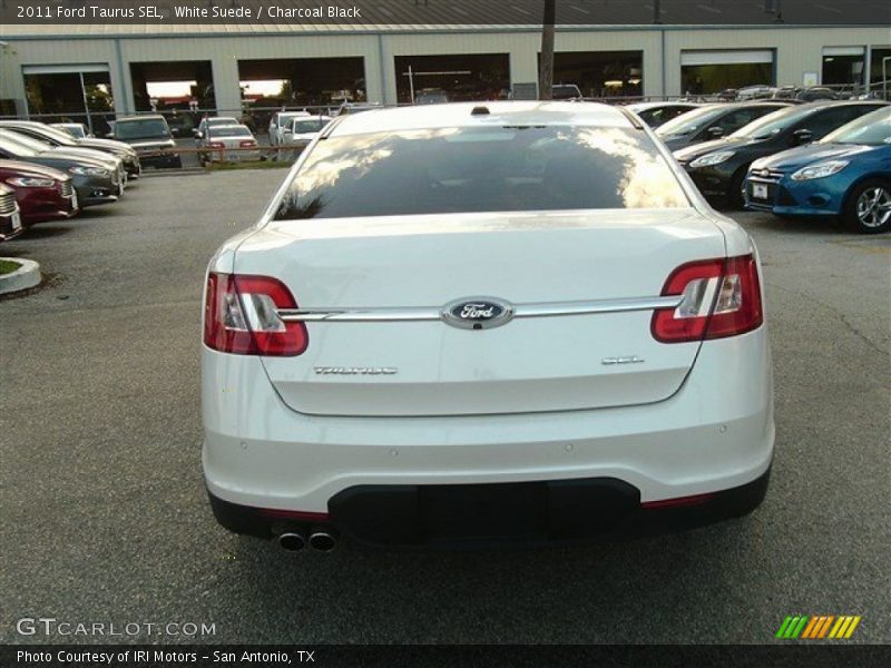 White Suede / Charcoal Black 2011 Ford Taurus SEL