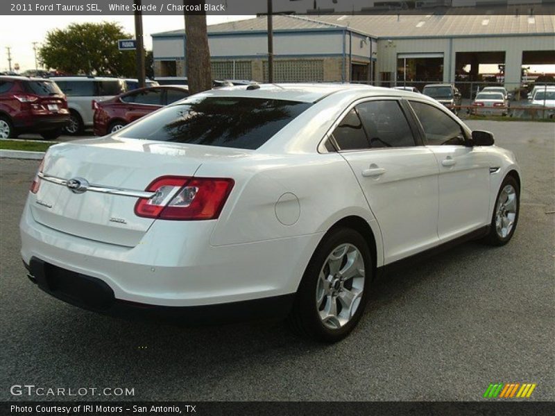 White Suede / Charcoal Black 2011 Ford Taurus SEL