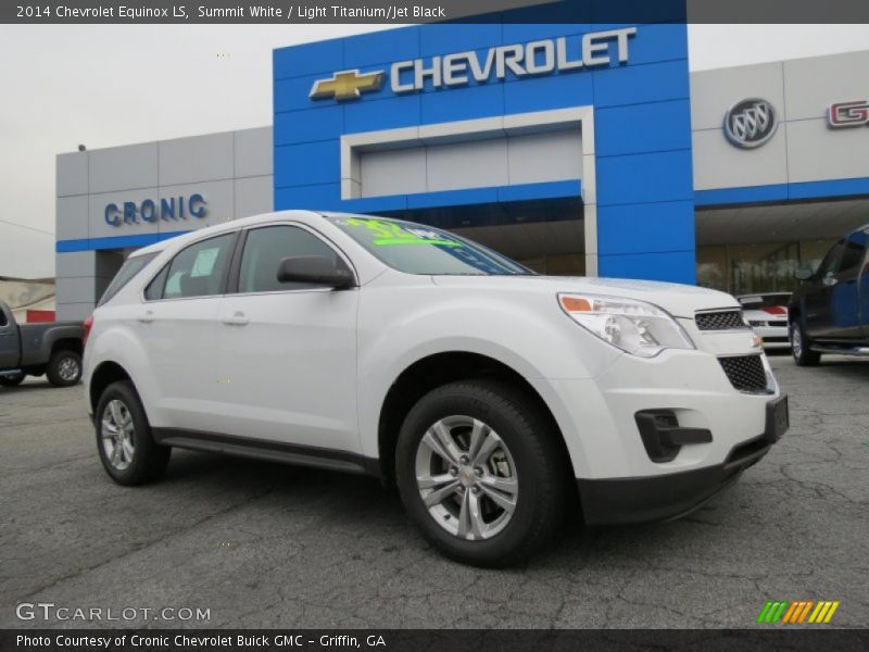Summit White / Light Titanium/Jet Black 2014 Chevrolet Equinox LS