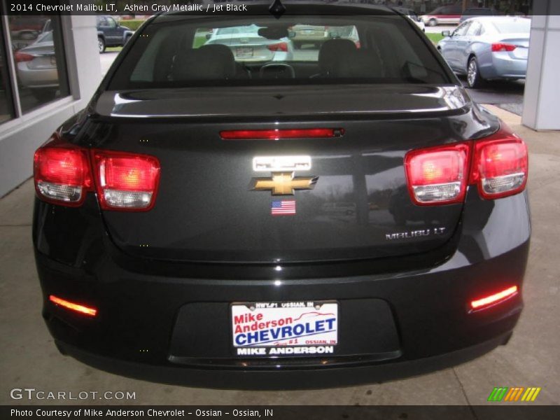 Ashen Gray Metallic / Jet Black 2014 Chevrolet Malibu LT