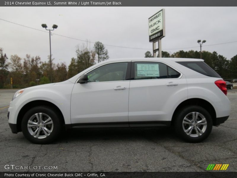 Summit White / Light Titanium/Jet Black 2014 Chevrolet Equinox LS
