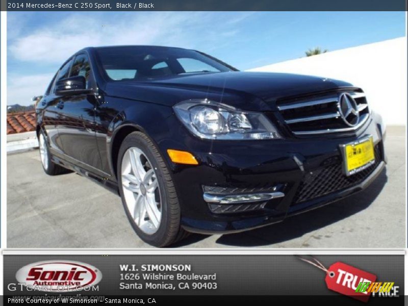 Black / Black 2014 Mercedes-Benz C 250 Sport