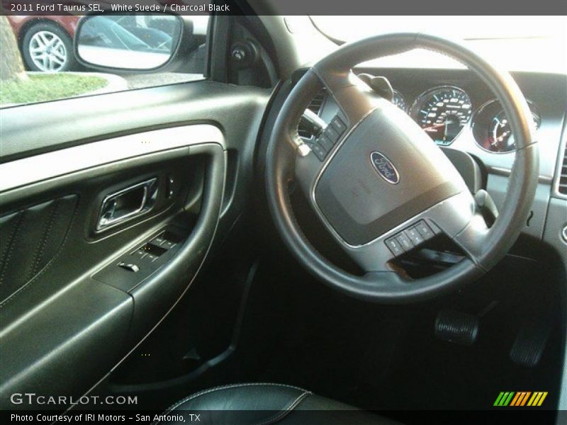 White Suede / Charcoal Black 2011 Ford Taurus SEL