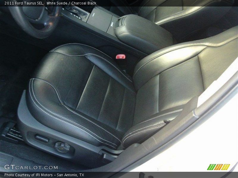 White Suede / Charcoal Black 2011 Ford Taurus SEL