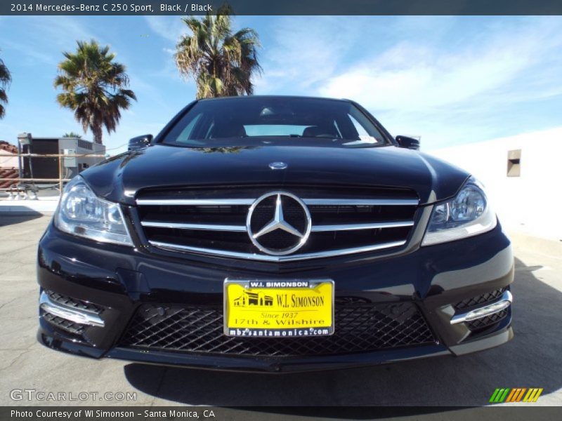 Black / Black 2014 Mercedes-Benz C 250 Sport