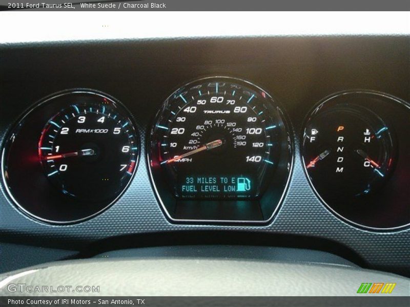 White Suede / Charcoal Black 2011 Ford Taurus SEL