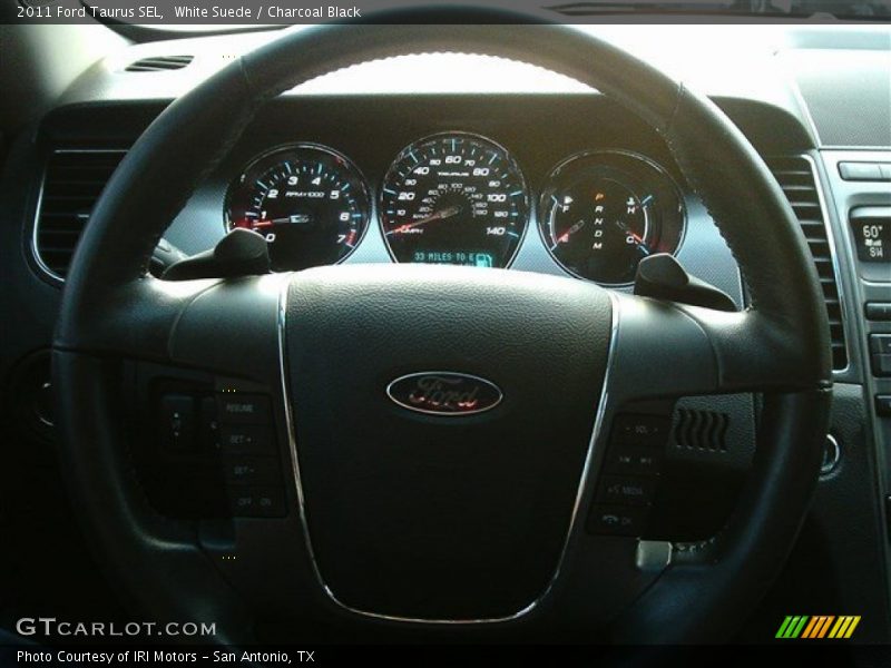 White Suede / Charcoal Black 2011 Ford Taurus SEL