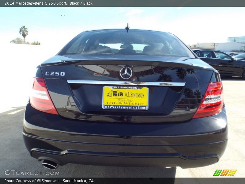 Black / Black 2014 Mercedes-Benz C 250 Sport
