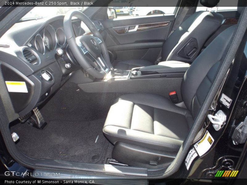 Black / Black 2014 Mercedes-Benz C 250 Sport