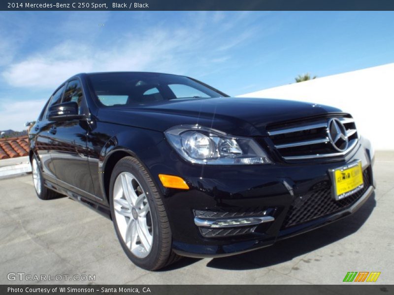 Black / Black 2014 Mercedes-Benz C 250 Sport