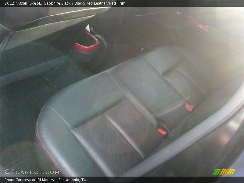 Sapphire Black / Black/Red Leather/Red Trim 2012 Nissan Juke SL