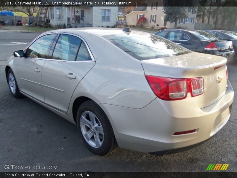 Champagne Silver Metallic / Jet Black/Titanium 2013 Chevrolet Malibu LS