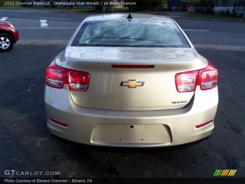 Champagne Silver Metallic / Jet Black/Titanium 2013 Chevrolet Malibu LS