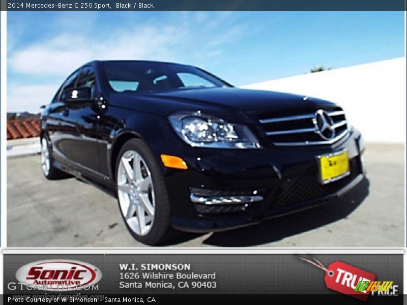 Black / Black 2014 Mercedes-Benz C 250 Sport