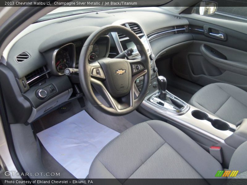 Jet Black/Titanium Interior - 2013 Malibu LS 