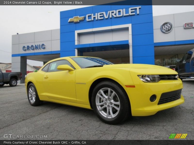 Bright Yellow / Black 2014 Chevrolet Camaro LS Coupe