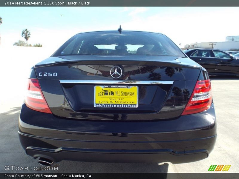 Black / Black 2014 Mercedes-Benz C 250 Sport