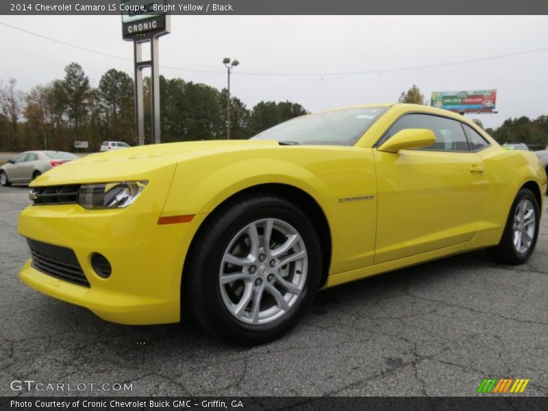Bright Yellow / Black 2014 Chevrolet Camaro LS Coupe