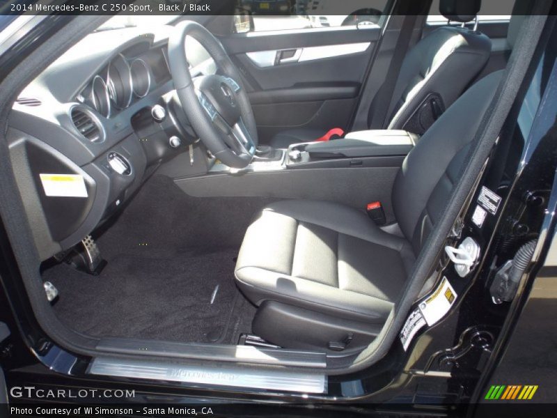 Black / Black 2014 Mercedes-Benz C 250 Sport