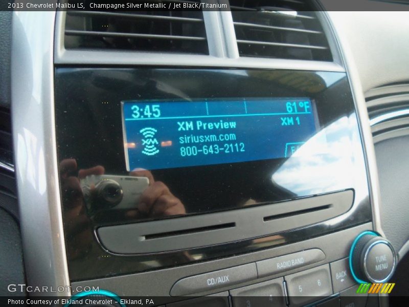 Champagne Silver Metallic / Jet Black/Titanium 2013 Chevrolet Malibu LS