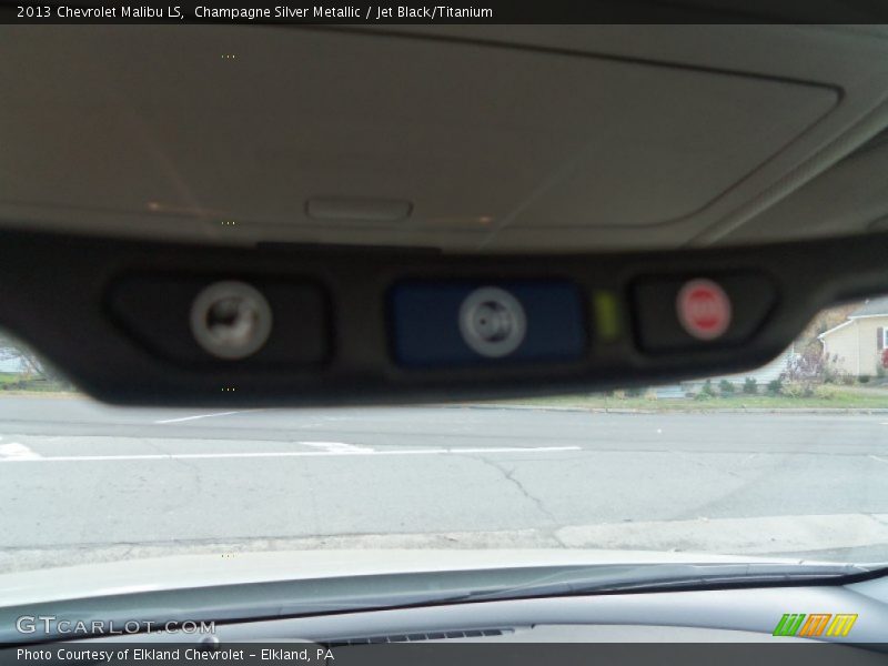 Champagne Silver Metallic / Jet Black/Titanium 2013 Chevrolet Malibu LS