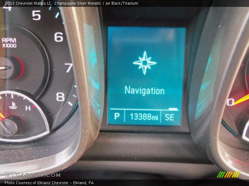Champagne Silver Metallic / Jet Black/Titanium 2013 Chevrolet Malibu LS