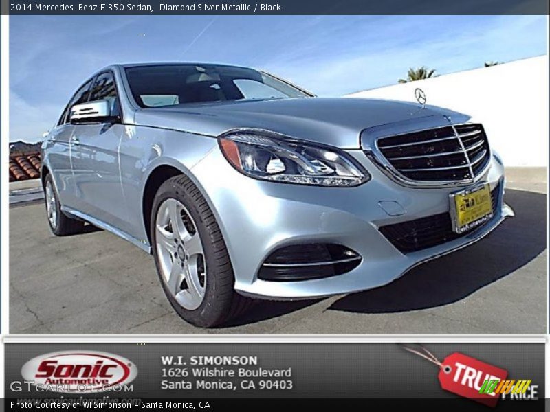 Diamond Silver Metallic / Black 2014 Mercedes-Benz E 350 Sedan