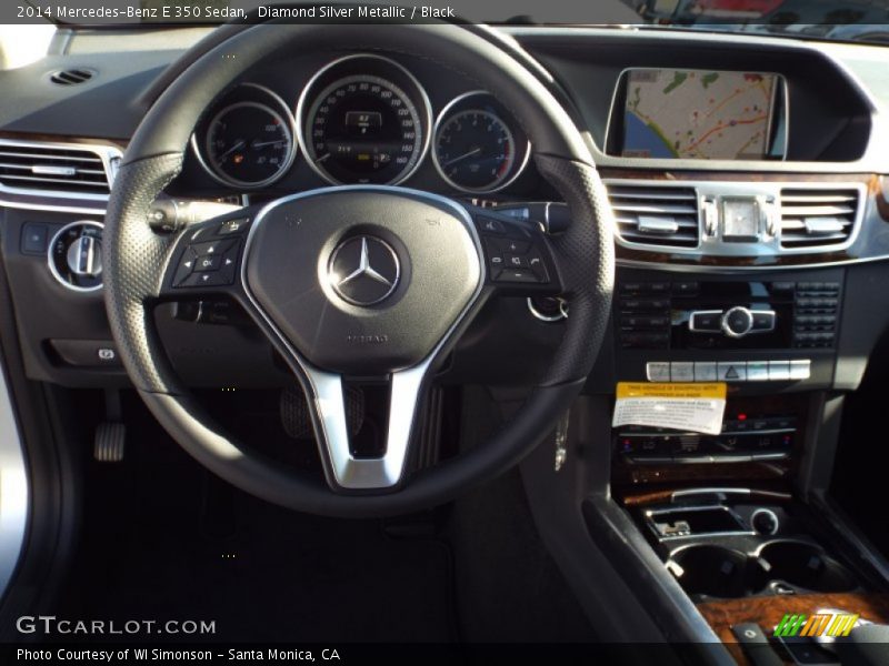 Diamond Silver Metallic / Black 2014 Mercedes-Benz E 350 Sedan