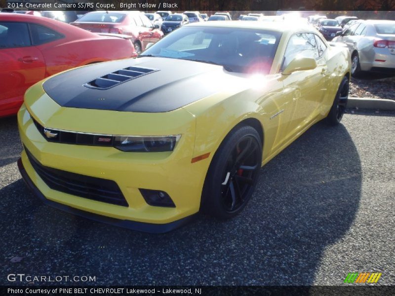 Bright Yellow / Black 2014 Chevrolet Camaro SS/RS Coupe
