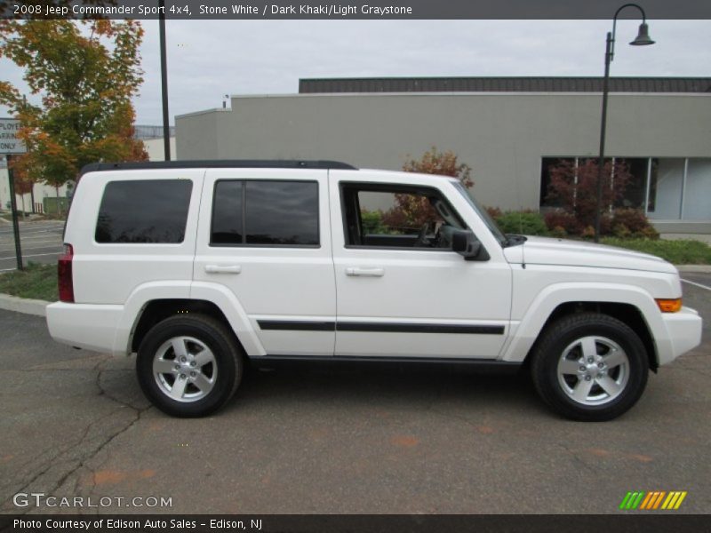 Stone White / Dark Khaki/Light Graystone 2008 Jeep Commander Sport 4x4