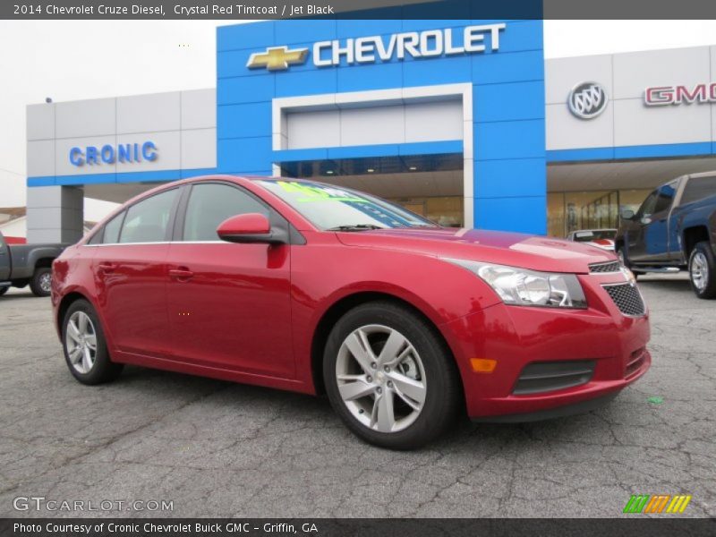 Crystal Red Tintcoat / Jet Black 2014 Chevrolet Cruze Diesel