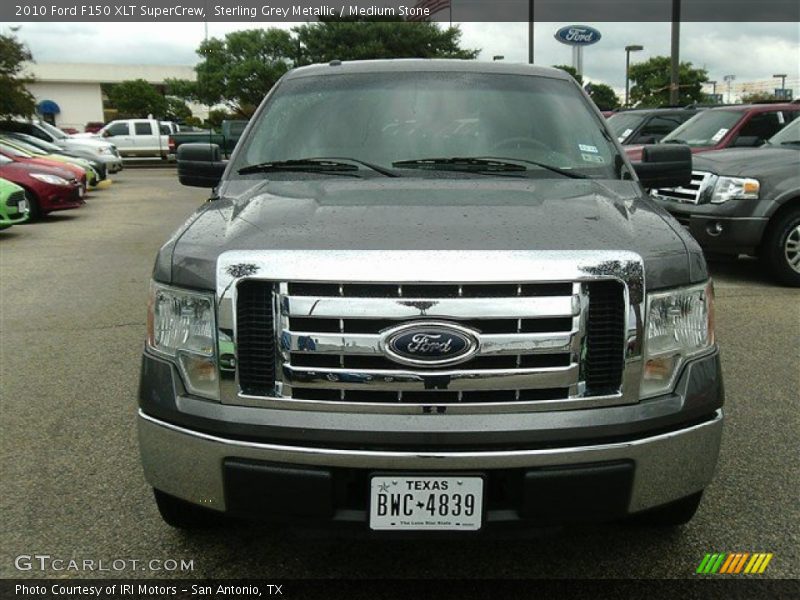 Sterling Grey Metallic / Medium Stone 2010 Ford F150 XLT SuperCrew