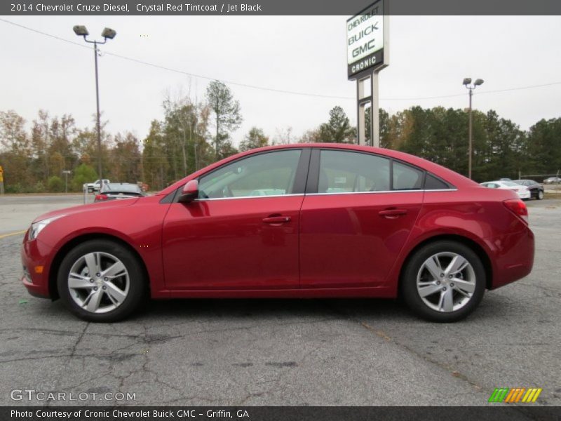 Crystal Red Tintcoat / Jet Black 2014 Chevrolet Cruze Diesel