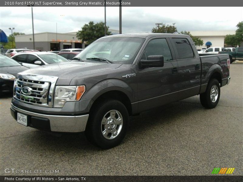 Sterling Grey Metallic / Medium Stone 2010 Ford F150 XLT SuperCrew