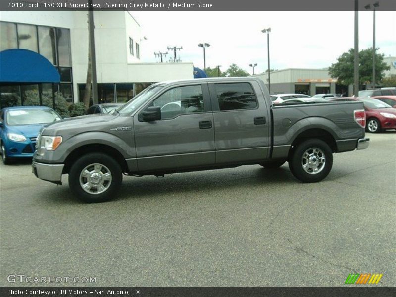 Sterling Grey Metallic / Medium Stone 2010 Ford F150 XLT SuperCrew