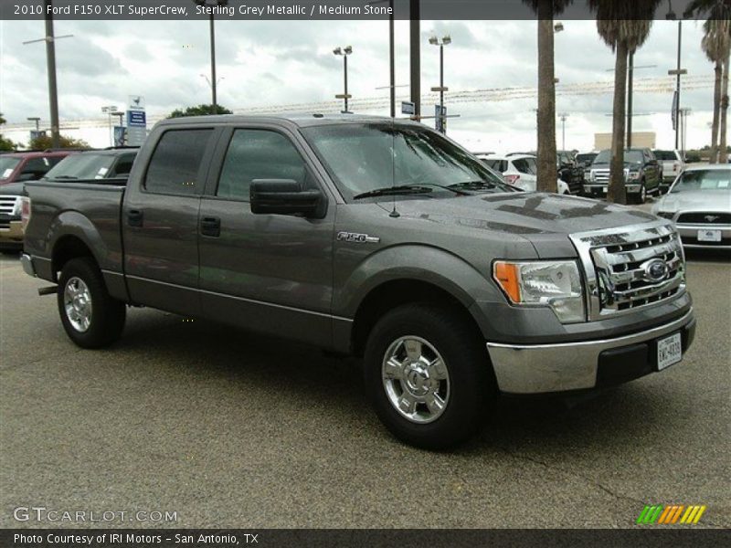 Sterling Grey Metallic / Medium Stone 2010 Ford F150 XLT SuperCrew