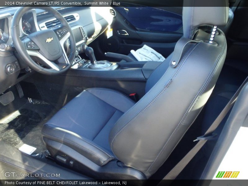 Summit White / Blue 2014 Chevrolet Camaro LT/RS Convertible