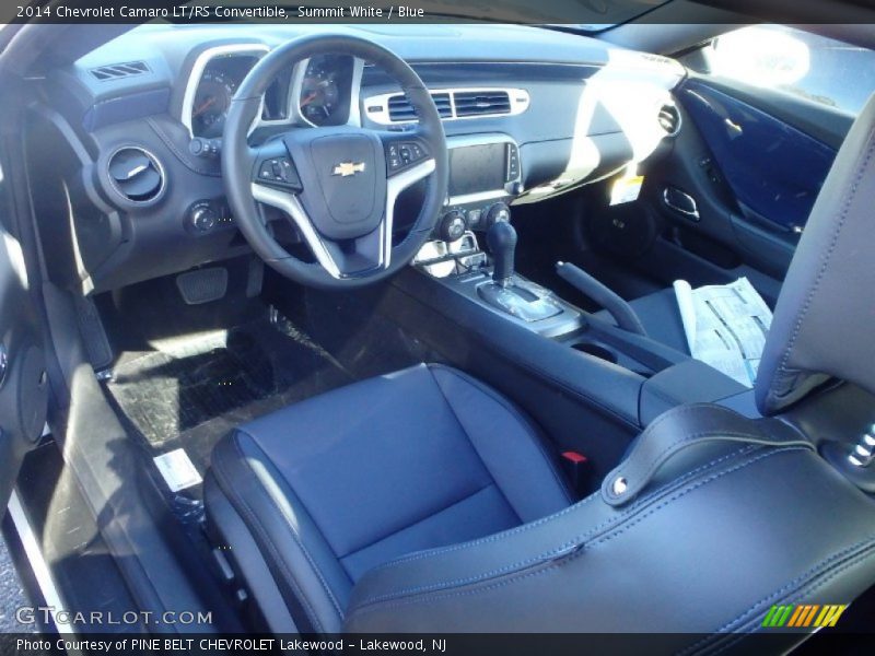 Summit White / Blue 2014 Chevrolet Camaro LT/RS Convertible