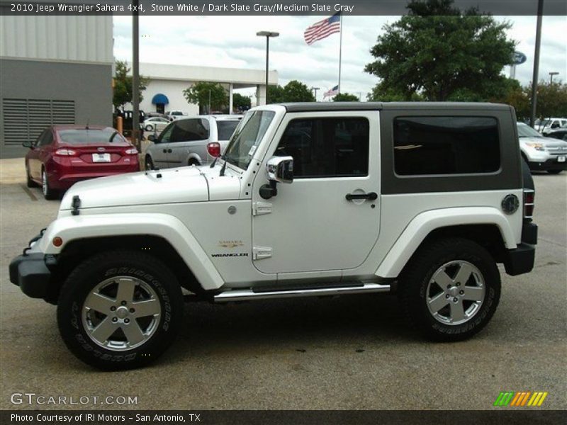 Stone White / Dark Slate Gray/Medium Slate Gray 2010 Jeep Wrangler Sahara 4x4