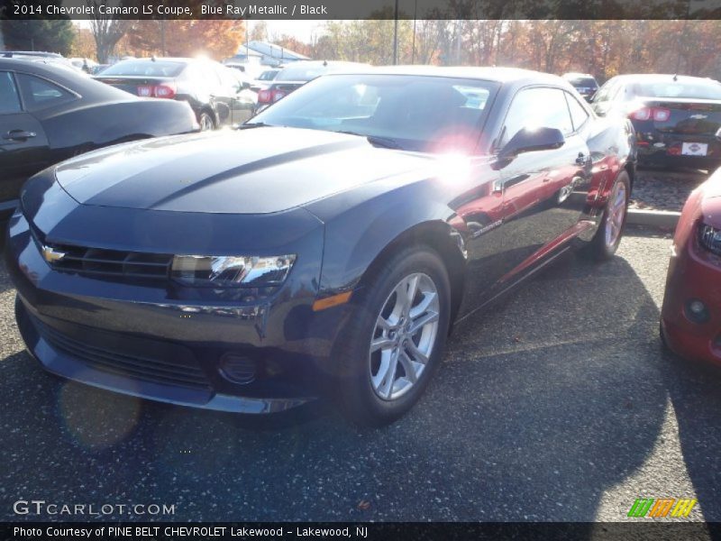 Blue Ray Metallic / Black 2014 Chevrolet Camaro LS Coupe