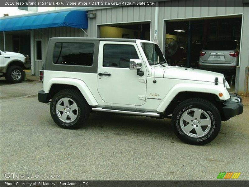 Stone White / Dark Slate Gray/Medium Slate Gray 2010 Jeep Wrangler Sahara 4x4