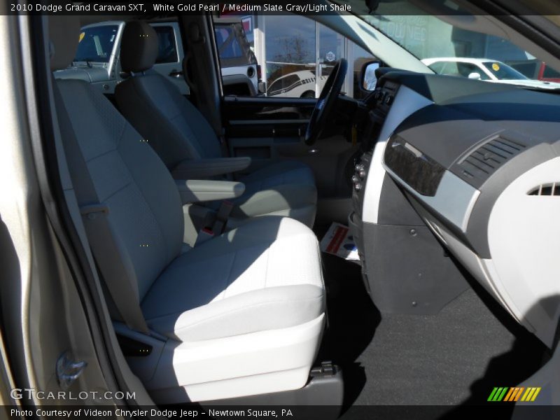 White Gold Pearl / Medium Slate Gray/Light Shale 2010 Dodge Grand Caravan SXT