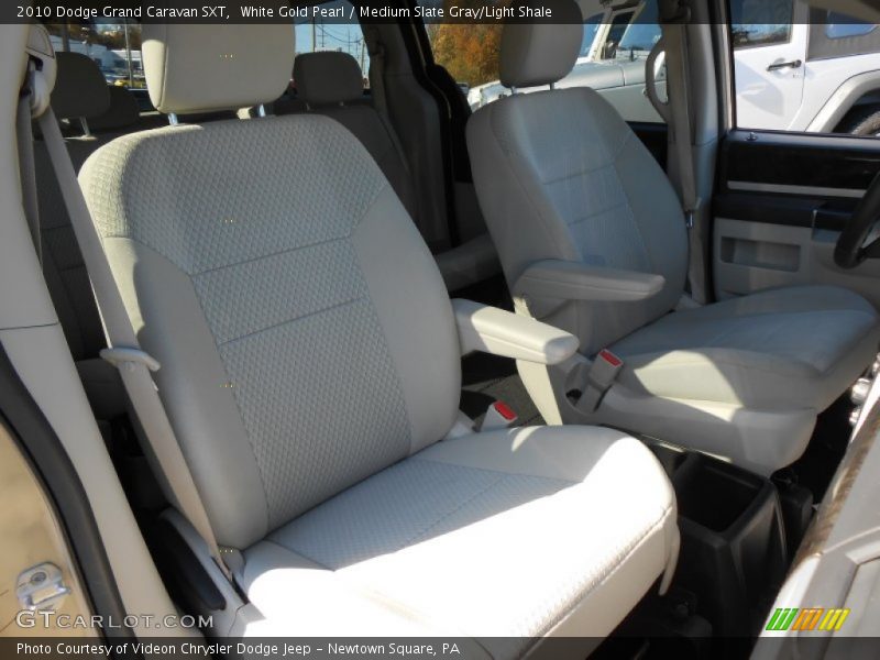 White Gold Pearl / Medium Slate Gray/Light Shale 2010 Dodge Grand Caravan SXT