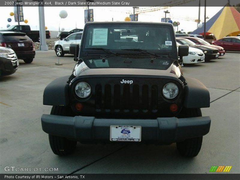 Black / Dark Slate Gray/Medium Slate Gray 2007 Jeep Wrangler X 4x4