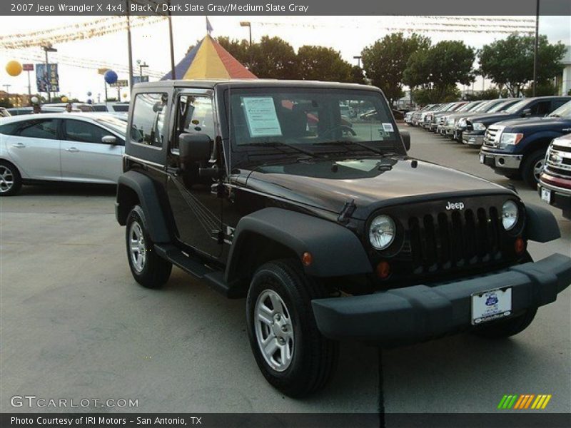 Black / Dark Slate Gray/Medium Slate Gray 2007 Jeep Wrangler X 4x4