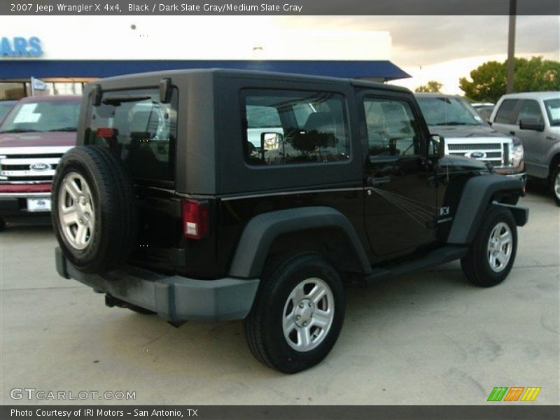 Black / Dark Slate Gray/Medium Slate Gray 2007 Jeep Wrangler X 4x4