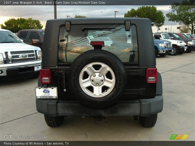 Black / Dark Slate Gray/Medium Slate Gray 2007 Jeep Wrangler X 4x4